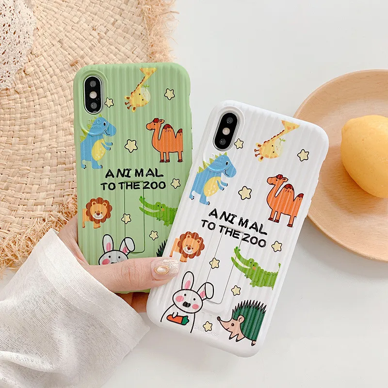 Small Cute Animal Pattern TPU Case Stand For iPhone 7 8 Plus Shockproof Case For iPhone X XS Max XR 6s 6 Plus Phone Cover Funda
Small Cute Animal Pattern TPU Case Stand For iPhone 7 8 Plus Shockproof Case For iPhone X XS Max XR 6s 6 Plus Phone Cover Funda