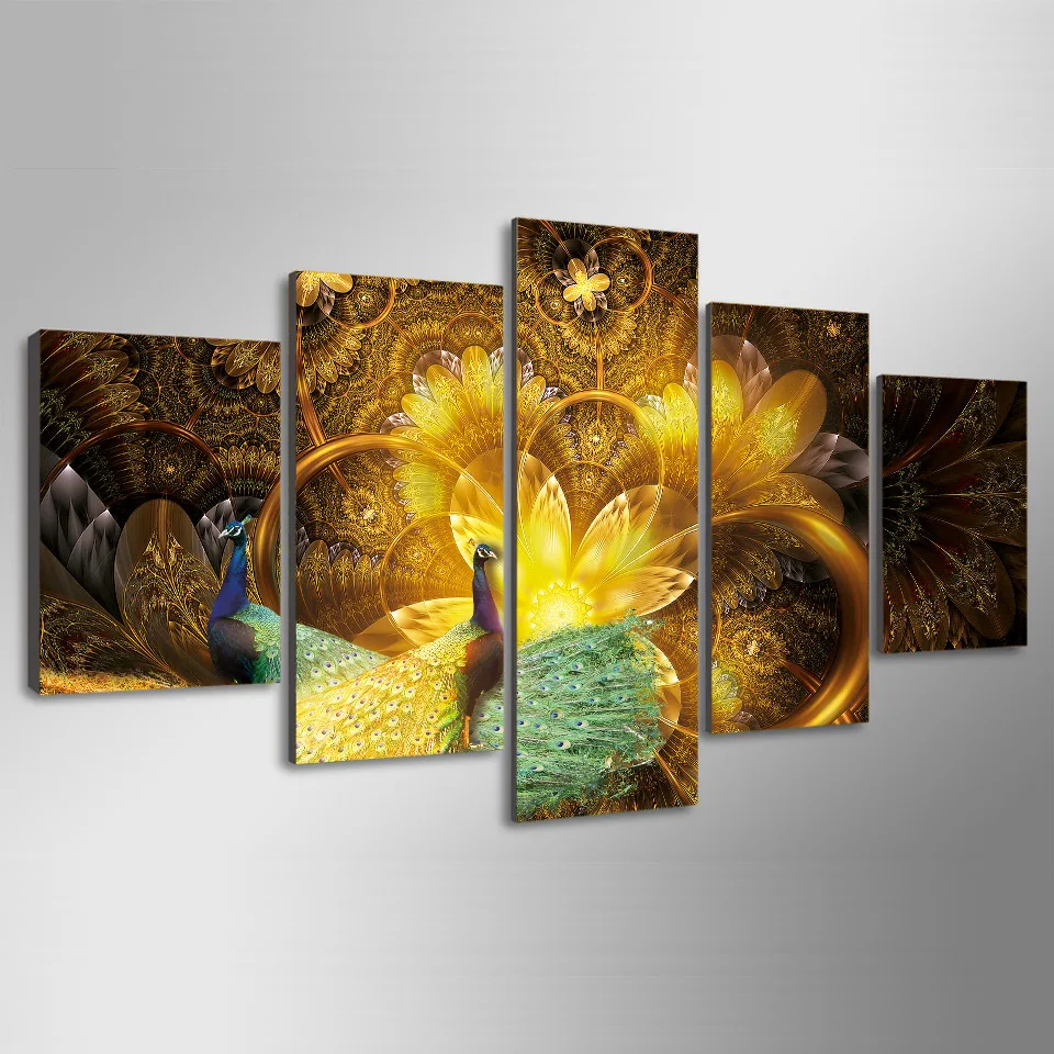 5D DIY diamond painting 5 Pieces Golden Peacock FlowerHome Painting Wall Pictures For Living Room square diamond
5D DIY diamond painting 5 Pieces Golden Peacock FlowerHome Painting Wall Pictures For Living Room square diamond