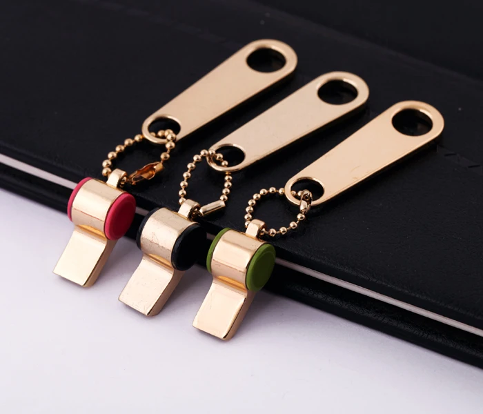 Женский брелок свисток золотистого цвета на молнии|pendant charms|charm fashionfashion charms |
