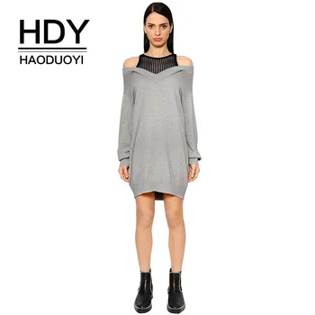 HDY Haoduoyi Euramerican Fashion Sexy Comfortable Breathable New style Double-necked Off-the-shoulder Knit Sweater Dress
HDY Haoduoyi Euramerican Fashion Sexy Comfortable Breathable New style Double-necked Off-the-shoulder Knit Sweater Dress