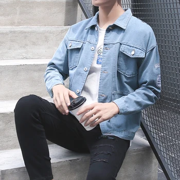 Denim Jacket Men 2018 fashion New Arrival Autumn spring Casual denim jacket denim jacket coat
Denim Jacket Men 2018 fashion New Arrival Autumn spring Casual denim jacket denim jacket coat