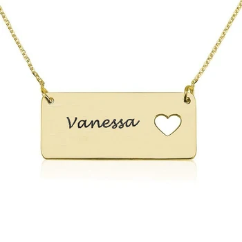 Handwriting Necklaces 2018 Fashion Personalized Gold Necklace Custom Made Name Best Gift Heart Pendant Dropshipping YP2745
Handwriting Necklaces 2018 Fashion Personalized Gold Necklace Custom Made Name Best Gift Heart Pendant Dropshipping YP2745