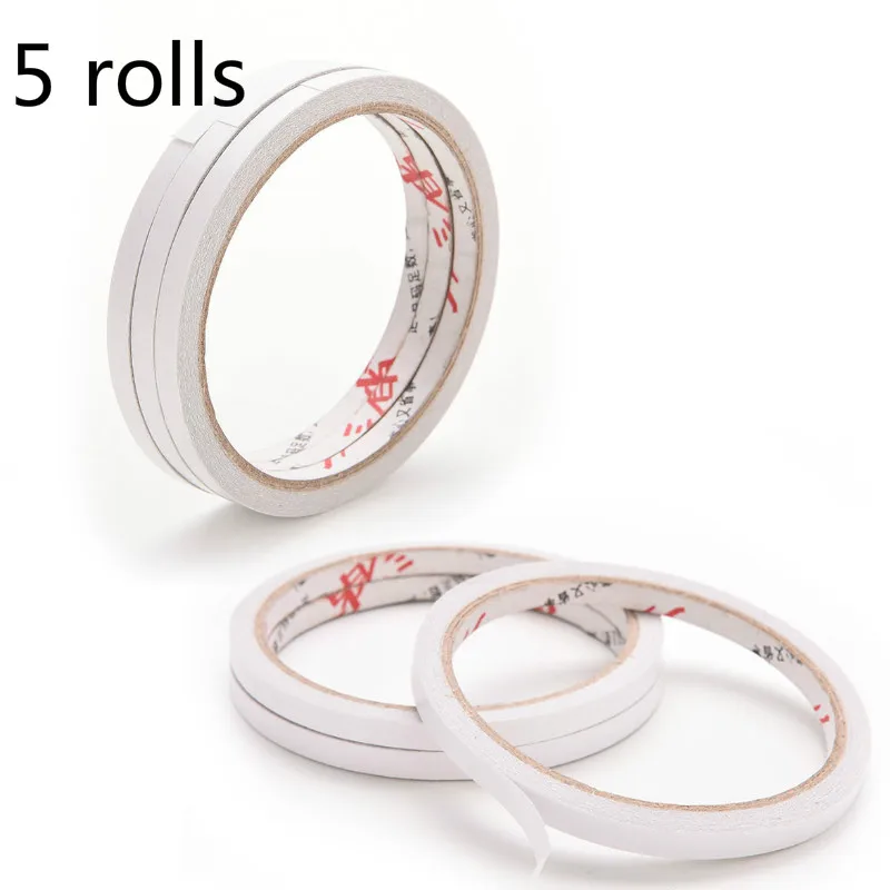 5 Rolls 6MM Strong Adhesion Double Sided Sticky Tape Powerful Doubles Faced Adhesive For Office Stationery
5 Rolls 6MM Strong Adhesion Double Sided Sticky Tape Powerful Doubles Faced Adhesive For Office Stationery
