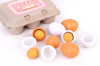 6PCS / lot simulation toy egg duck egg group boxed children had a home wooden toy egg
6PCS / lot simulation toy egg duck egg group boxed children had a home wooden toy egg