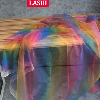 LASUI 1y/1lot very beautiful Rainbow Gradient soft Encrypted net mesh Transparent romantic Wedding /Evening dress Fabric F0024
LASUI 1y/1lot very beautiful Rainbow Gradient soft Encrypted net mesh Transparent romantic Wedding /Evening dress Fabric F0024