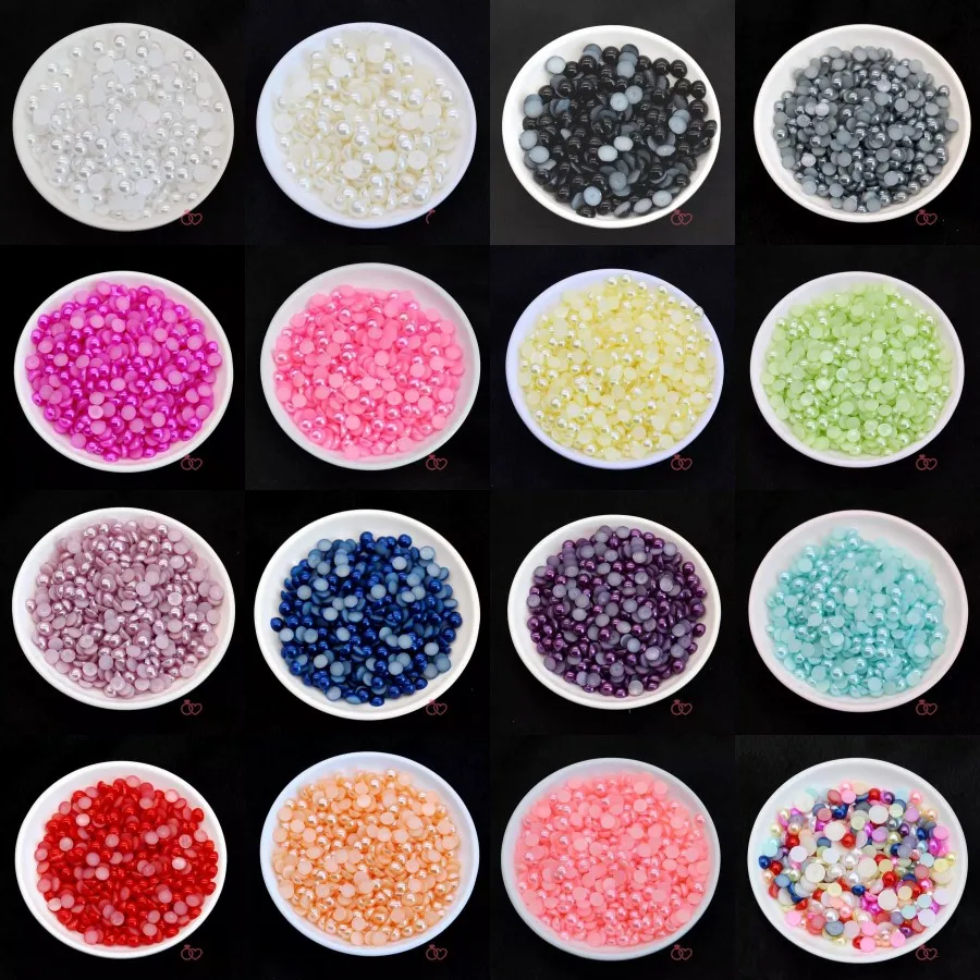 5000pcs/lot 2-14mm Color Simulated Half Round Imitation Pearls Flat Back Beads DIY
5000pcs/lot 2-14mm Color Simulated Half Round Imitation Pearls Flat Back Beads DIY