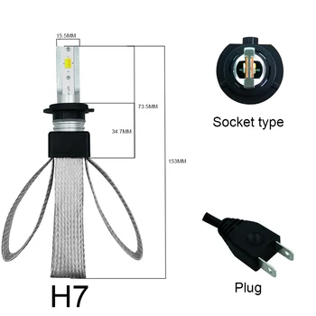 2 X H7 T9 LED Car Headlight Bulb 30W 4800LM 9V-36V Waterproof IP68 3000K 4300K 6000K Three Colors Copper Belt 360 Degree Beam
2 X H7 T9 LED Car Headlight Bulb 30W 4800LM 9V-36V Waterproof IP68 3000K 4300K 6000K Three Colors Copper Belt 360 Degree Beam