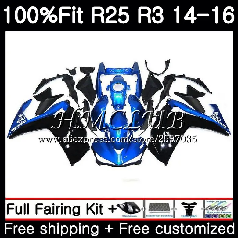 Injection For YAMAHA Blue black YZF-R3 YZFR25 2014 2015 2016 2017 10HC17 YZF-R25 YZF R3 R25 R 25 YZFR3 14 15 16 17 Fairing kit
Injection For YAMAHA Blue black YZF-R3 YZFR25 2014 2015 2016 2017 10HC17 YZF-R25 YZF R3 R25 R 25 YZFR3 14 15 16 17 Fairing kit