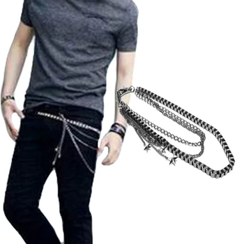 10PCS / LOT SINGYOU Punk Metal Multilayer Chain Fashion Jeans Pants Chain Hip Hop personality Men Waist Strap Chain
10PCS / LOT SINGYOU Punk Metal Multilayer Chain Fashion Jeans Pants Chain Hip Hop personality Men Waist Strap Chain