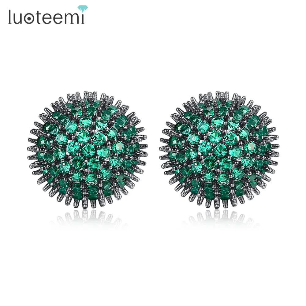 LUOTEEMI Brand Design Ball Stud Earrings for Women Wedding Party Luxury CZ Beautiful Jewelry Brincos Three Colors Christmas Gift
LUOTEEMI Brand Design Ball Stud Earrings for Women Wedding Party Luxury CZ Beautiful Jewelry Brincos Three Colors Christmas Gift