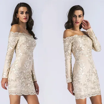 Women Sexy Slash Neck Short Mini Dress Long Sleeve Vintage Luxury Lace Embroidery Dress Autumn Off Shoulder Party Dress Vestidos
Women Sexy Slash Neck Short Mini Dress Long Sleeve Vintage Luxury Lace Embroidery Dress Autumn Off Shoulder Party Dress Vestidos