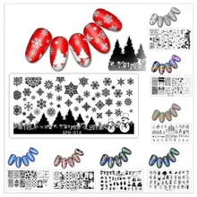 Хэллоуин Рождество пластины для ногтей маникюрный набор для наращивания ногтей изображения рисунок для нейл-арта Konad печать штампы маникюр...(China)