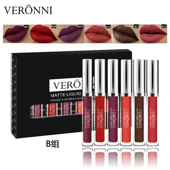 6pcs/set Liquid Lipstick Sexy Colors Waterproof Long Lasting Matte Lipstick VERONNI Lip Kit Makeup Maquiagem Lip Gloss set
6pcs/set Liquid Lipstick Sexy Colors Waterproof Long Lasting Matte Lipstick VERONNI Lip Kit Makeup Maquiagem Lip Gloss set