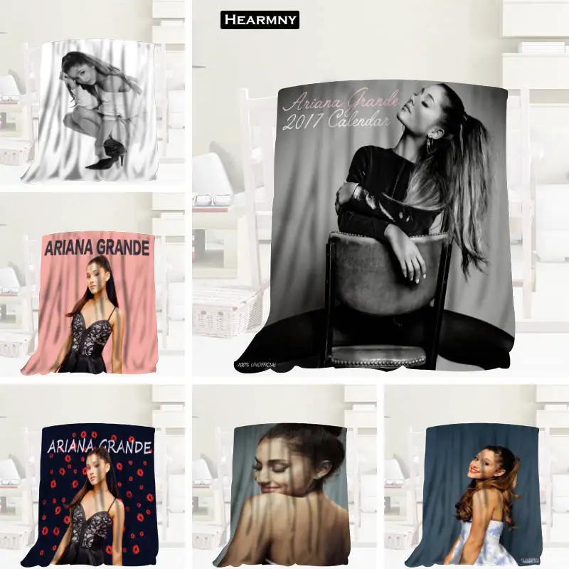 New Ariana Grande 3D Print Sherpa Blanket Sofa Couch Quilt Cover throw blanket