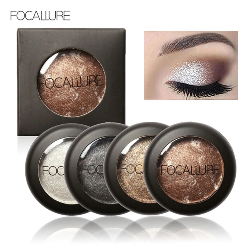 Focallure 10 Цвета блеск запеченные Средства ухода для век хэдоу один Цвет Тени