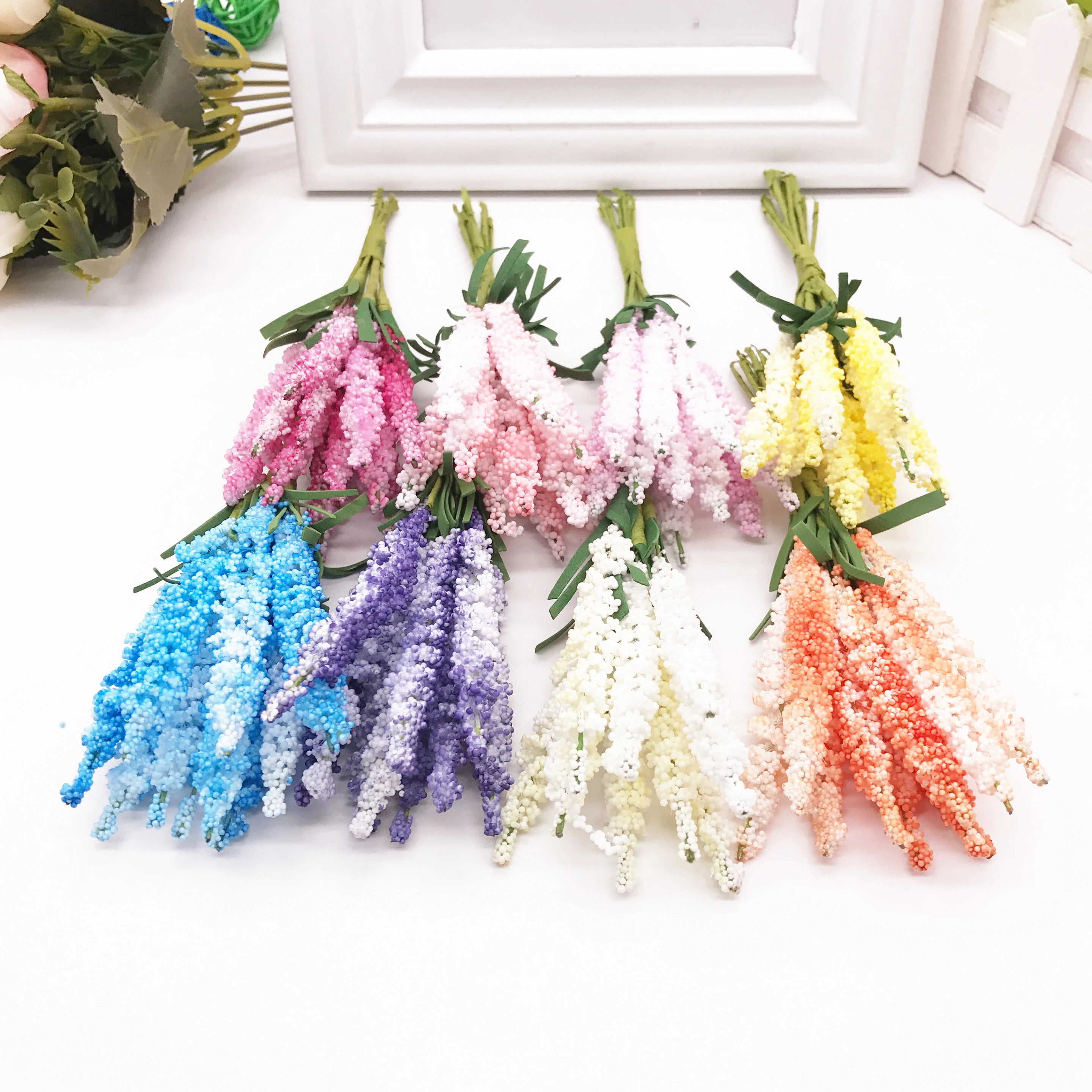 10Pcs/lot Mini PE Lavender Artificial Flowers for Wedding Home Decoration DIY Craft Gift Bride Wreath Scrapbooking Fake Flower
10Pcs/lot Mini PE Lavender Artificial Flowers for Wedding Home Decoration DIY Craft Gift Bride Wreath Scrapbooking Fake Flower