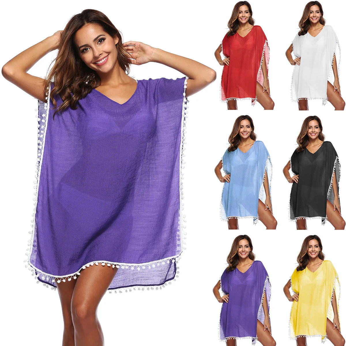 Beach Pareos Woman Free Shipping Sarong Cover Up Plus Size Saida De Lace Clothing Large Spot Women Blouses Knots Loose Dress
Beach Pareos Woman Free Shipping Sarong Cover Up Plus Size Saida De Lace Clothing Large Spot Women Blouses Knots Loose Dress