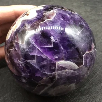 990g Natural Dream Amethyst Quartz Crystal Sphere ball Healing+stand
990g Natural Dream Amethyst Quartz Crystal Sphere ball Healing+stand