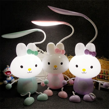 Creative Cute Cartoon Rabbit Lamps Learning Novelty Night Light LED Small Table Lamp USB Rechargeable Lantern Bedroom Decoration
Creative Cute Cartoon Rabbit Lamps Learning Novelty Night Light LED Small Table Lamp USB Rechargeable Lantern Bedroom Decoration