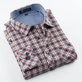 Casual Brushed fabric mens plaid shirts turndown collar long sleeve regular fit soft comfortable no fade with chest pocket
Casual Brushed fabric mens plaid shirts turndown collar long sleeve regular fit soft comfortable no fade with chest pocket