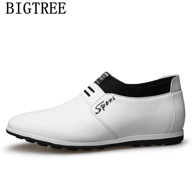 

Mens Shoes Casual Leather Men Sneakers Luxury Brand Elevator Shoes For Men Sepatu Slip On Pria Designer Shoes Men High Quality