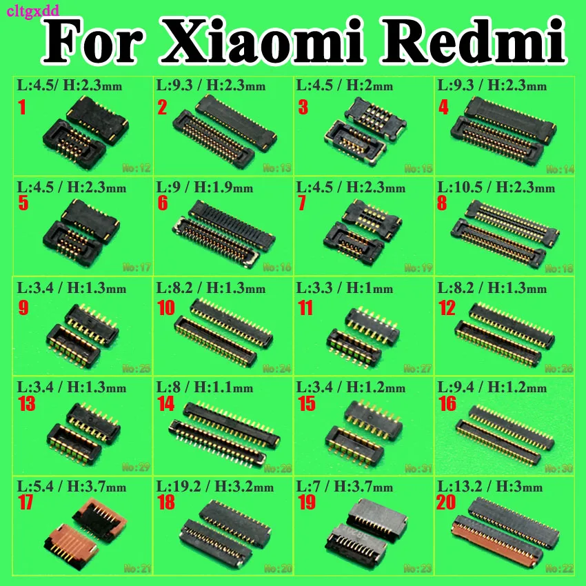 cltgxdd 2pcs FPC Connector Port Plug for LCD display/touching on Mainboard flex cable For Xiaomi mi2 mi3 mi4 Redmi Note
cltgxdd 2pcs FPC Connector Port Plug for LCD display/touching on Mainboard flex cable For Xiaomi mi2 mi3 mi4 Redmi Note