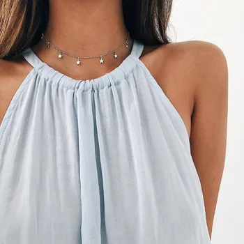 Gold Color Chain Long Crystal Choker Necklace For Women Summer Chocker Necklaces collar collier ras du cou femme
Gold Color Chain Long Crystal Choker Necklace For Women Summer Chocker Necklaces collar collier ras du cou femme