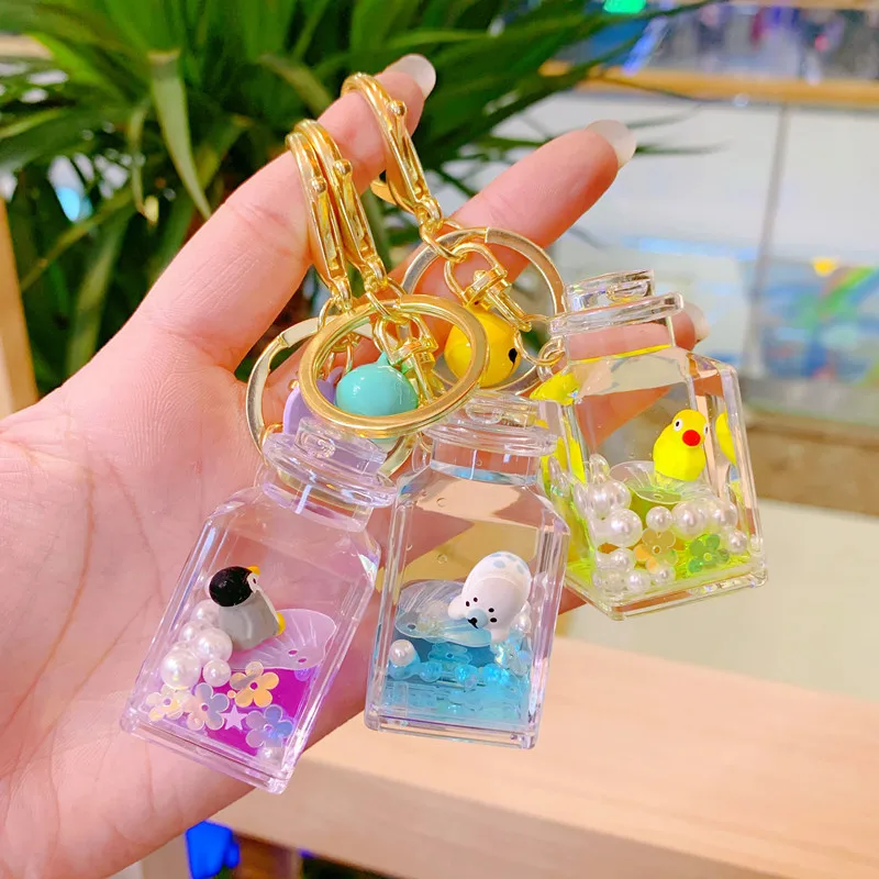 Fashion Marine Animals Clownfish Dolphin Penguin Doll Keychain Starry Liquid Crystal Quicksand Keyrings for Women Bag Jewelry
Fashion Marine Animals Clownfish Dolphin Penguin Doll Keychain Starry Liquid Crystal Quicksand Keyrings for Women Bag Jewelry