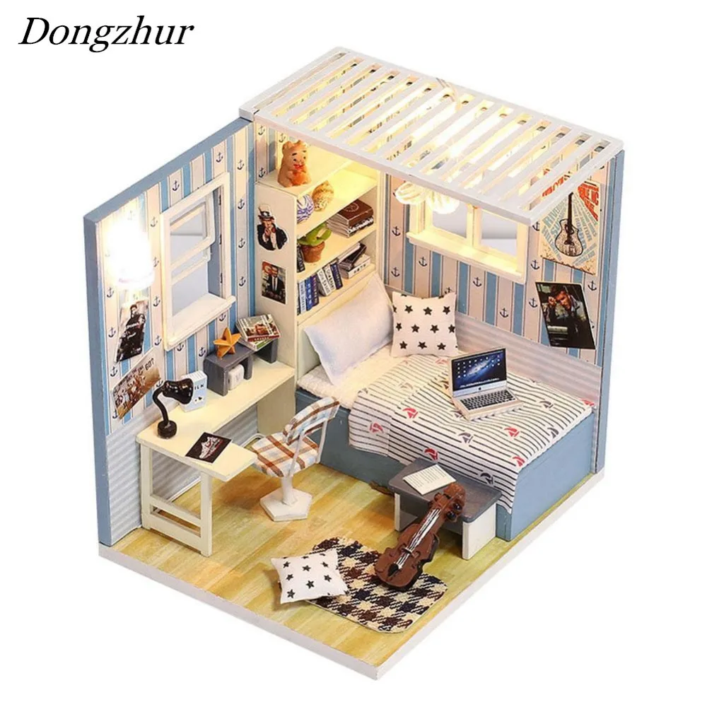 Dongzhur DIY Doll House Miniature Dollhouse With Wooden Paper Cloth etc House Miniaturas Toys For Children Birthday Gift Kid Toy
Dongzhur DIY Doll House Miniature Dollhouse With Wooden Paper Cloth etc House Miniaturas Toys For Children Birthday Gift Kid Toy