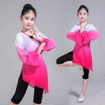2019 Rushed Gymnastics Leotard Gymnastics Children's Classical Dance Practice Girl's Water Sleeve Chinese Costume Performance
2019 Rushed Gymnastics Leotard Gymnastics Children's Classical Dance Practice Girl's Water Sleeve Chinese Costume Performance