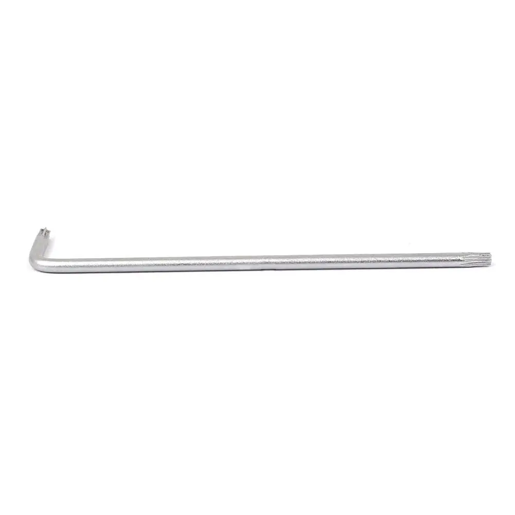 T8 78mm SODIAL Long Arm Tamper Proof Torx Star Key Wrench Silver R
