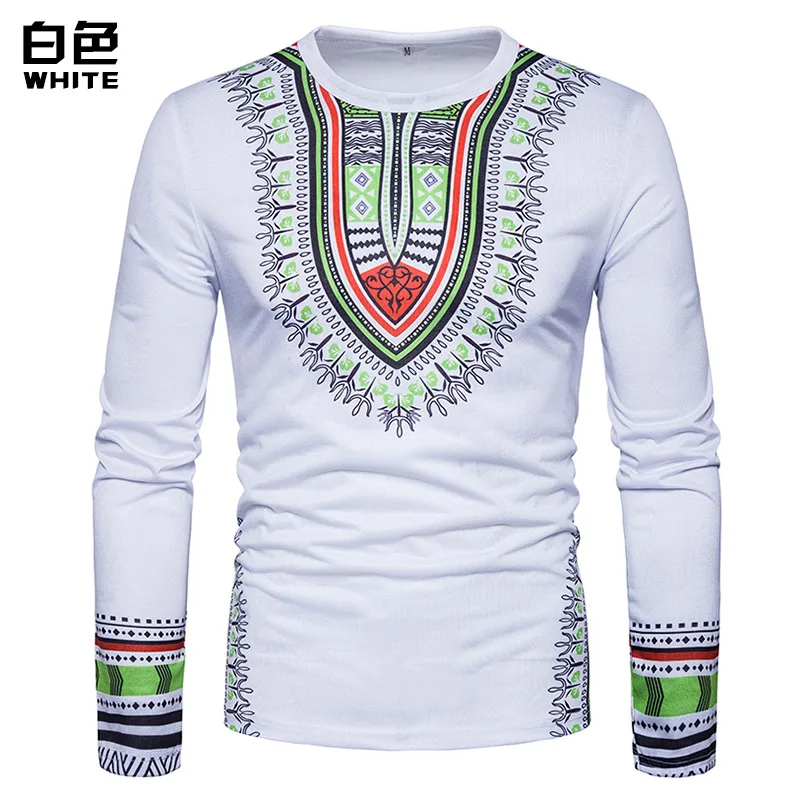 YUNY Mens Relaxed-Fit African Dashiki Printing Round Neck Tee Shirt Tunic 4 M YUNY Mens Relaxed-Fit African Dashiki Printing Round Neck Tee Shirt Tunic 4 M