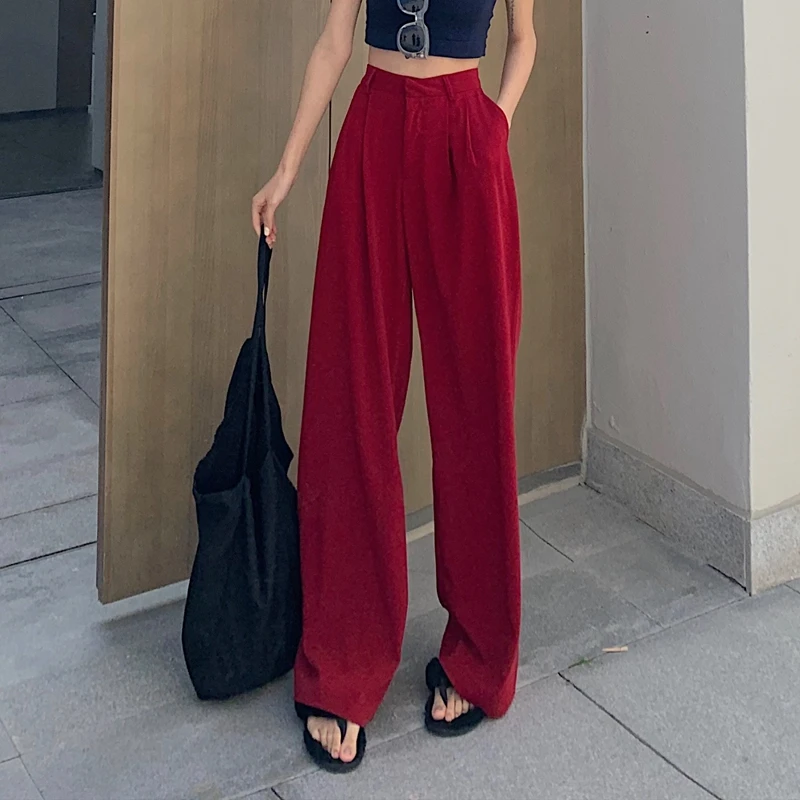 Spring Autumn Women's Clothing hipster Vintage Solid loose pants women Chic ulzzang New wide leg pants Korean casual Capris
Spring Autumn Women's Clothing hipster Vintage Solid loose pants women Chic ulzzang New wide leg pants Korean casual Capris