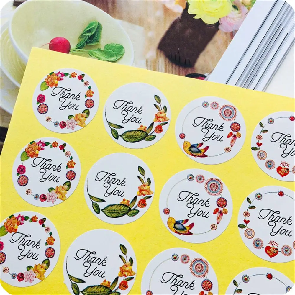 120pcs Round Flower THANK YOU Stickers Kawaii Stationery Self Adhesive Stickers Package Decorations Wedding Christmas Gifts Tags
120pcs Round Flower THANK YOU Stickers Kawaii Stationery Self Adhesive Stickers Package Decorations Wedding Christmas Gifts Tags