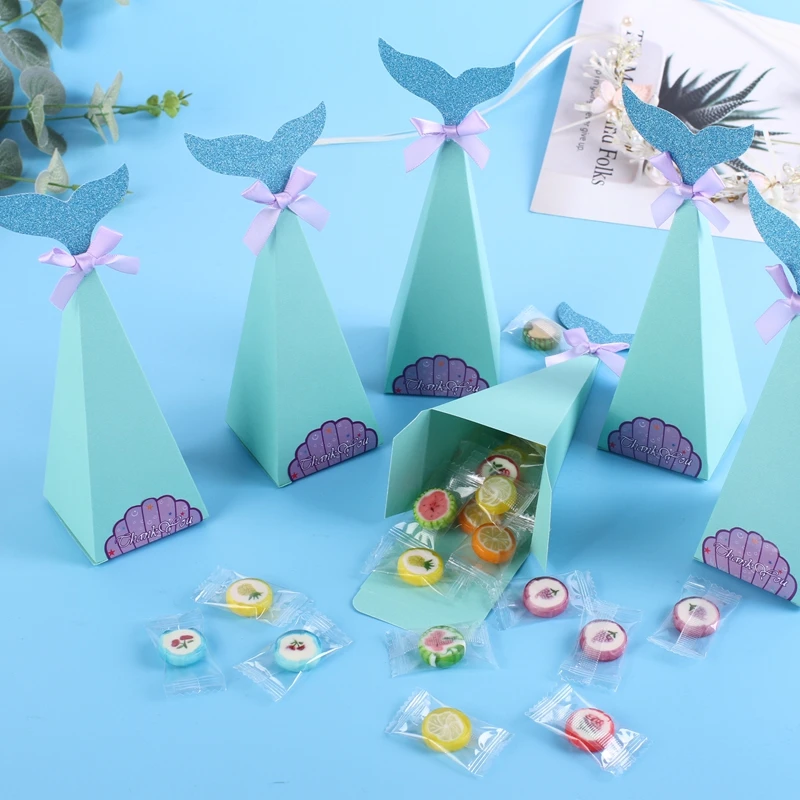 OLOEY 10Pcs Little Mermaid Gift Boxes Sweet Paper Candy Box Mermaid Birthday Party Decorations Kids Favor Boxes for Wedding
OLOEY 10Pcs Little Mermaid Gift Boxes Sweet Paper Candy Box Mermaid Birthday Party Decorations Kids Favor Boxes for Wedding