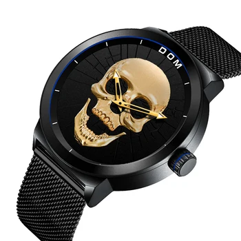 DOM Luxury Brand Men Watch Skeleton Full Steel Skull Male Quartz Black Sport Watch Men Casual Wristwatch Relogio Masculino Gift
DOM Luxury Brand Men Watch Skeleton Full Steel Skull Male Quartz Black Sport Watch Men Casual Wristwatch Relogio Masculino Gift