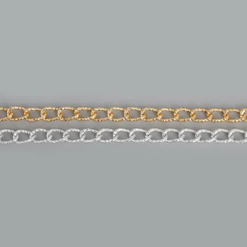 Wholesale 3 Meters/lot 14x9mm Gold/Silver Bulk Aluminum Curb Body Chain DIY Handmade Necklace Jewelry Findings DIY Material
Wholesale 3 Meters/lot 14x9mm Gold/Silver Bulk Aluminum Curb Body Chain DIY Handmade Necklace Jewelry Findings DIY Material