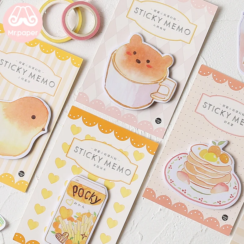 Mr Paper 30pcs/lot 8 Designs Kawaii Animal Cake Coffee Memo Pads Sticky Notes Notepad Diary Creative Self-Stick Notes Memo Pads
Mr Paper 30pcs/lot 8 Designs Kawaii Animal Cake Coffee Memo Pads Sticky Notes Notepad Diary Creative Self-Stick Notes Memo Pads