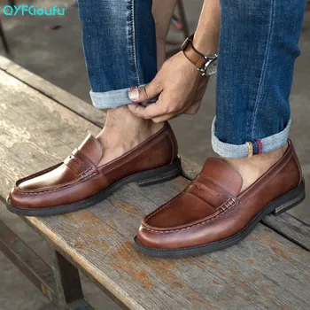 QYFCIOUFU Luxury Brand Hot Sale Men Flat Formal Classic Shoe Man Genuine Leather Casual Men Shoes Designer Elegant Dress Shoes
QYFCIOUFU Luxury Brand Hot Sale Men Flat Formal Classic Shoe Man Genuine Leather Casual Men Shoes Designer Elegant Dress Shoes