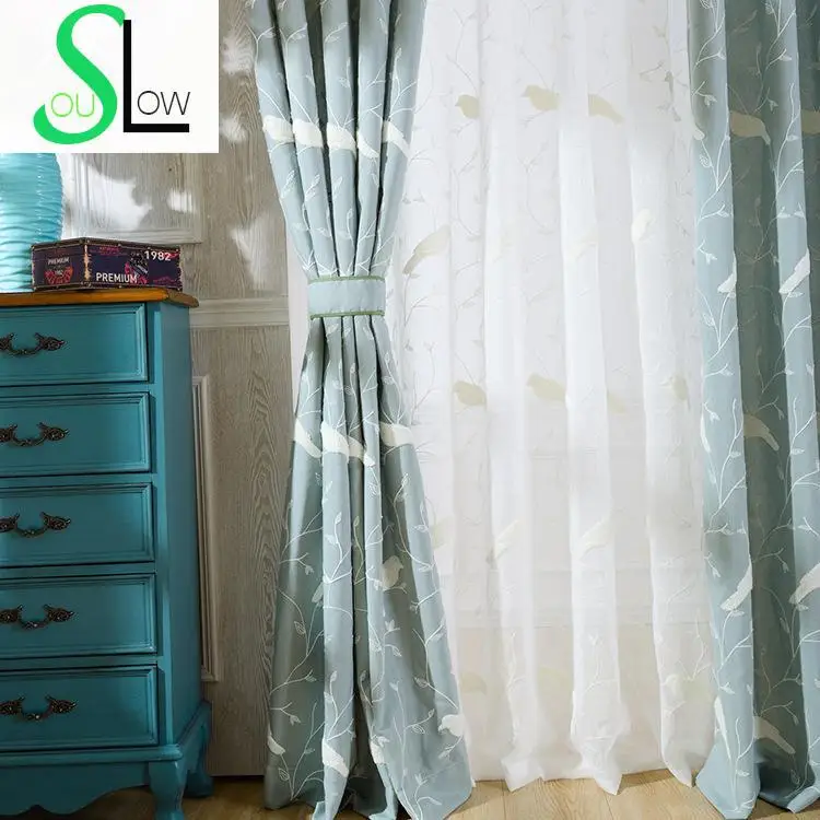 Bird Embroidered Quality Tulle Curtains for Living Room Screening Window Drapes Cortinas Para Sala De Luxo Rideaux CL-56
Bird Embroidered Quality Tulle Curtains for Living Room Screening Window Drapes Cortinas Para Sala De Luxo Rideaux CL-56