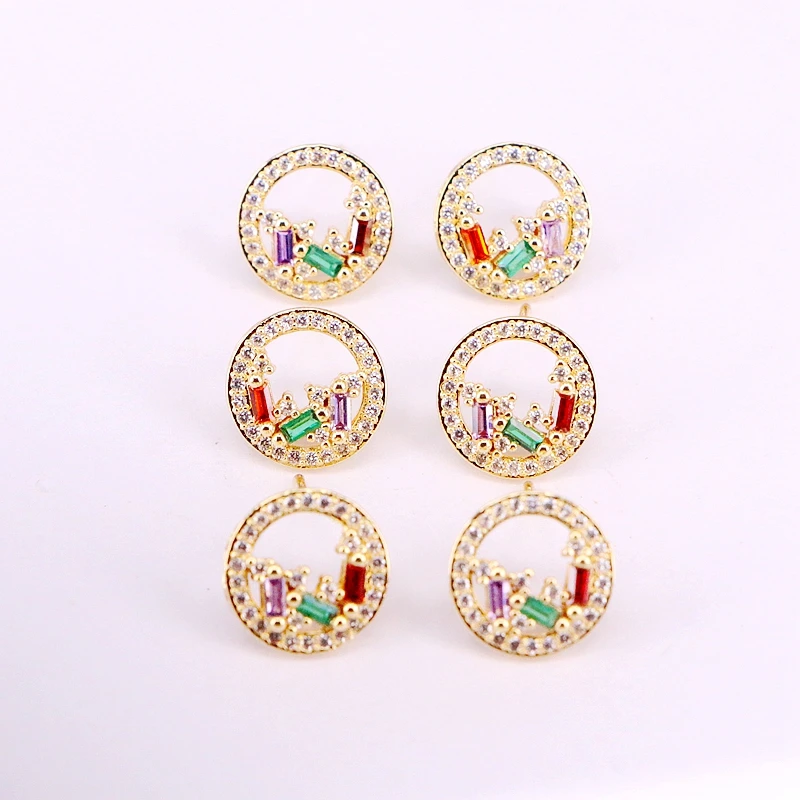 6Pairs, Rainbow Stud Earring Pretty CZ Crystal Studs micro pave cz delicate earring
6Pairs, Rainbow Stud Earring Pretty CZ Crystal Studs micro pave cz delicate earring
