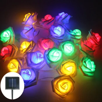 Led Rose Flower Solar Fairy Lights Outdoor Wedding Home Birthday Valentine's Day Event Party Garland Decor Luminaria Battery
Led Rose Flower Solar Fairy Lights Outdoor Wedding Home Birthday Valentine's Day Event Party Garland Decor Luminaria Battery