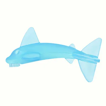 Hot sale Food Grade Silicone Cute Baby Dolphin shaped Toothbrush Dental care Training Teether Safe Baby Teether Teething
Hot sale Food Grade Silicone Cute Baby Dolphin shaped Toothbrush Dental care Training Teether Safe Baby Teether Teething