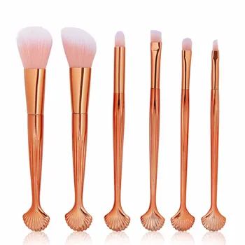 Brand New 6PCS Shell Makeup Brushes Sets Powder Eyeshadow Contour Concealer Blush Cosmetic Foundation Blending Make Up Tool Kits
Brand New 6PCS Shell Makeup Brushes Sets Powder Eyeshadow Contour Concealer Blush Cosmetic Foundation Blending Make Up Tool Kits