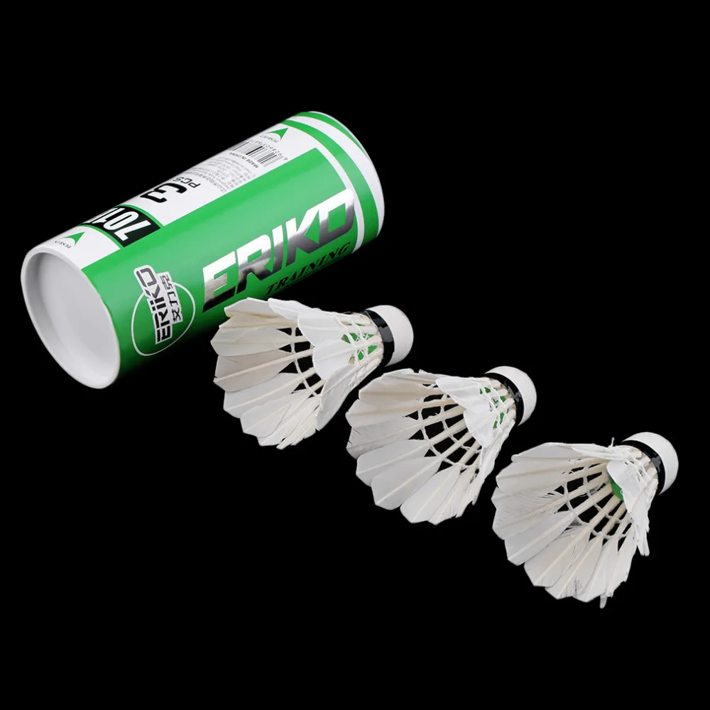 3pcs Training White duck feathers Badminton Shuttlecocks Birdies Ball Game Sport Entertainment Product Badminton Balls with Can
3pcs Training White duck feathers Badminton Shuttlecocks Birdies Ball Game Sport Entertainment Product Badminton Balls with Can