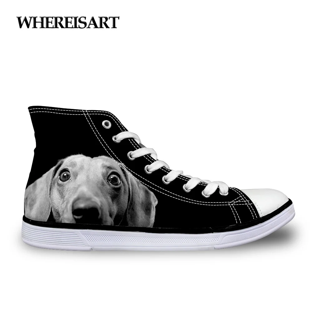 WHEREISART Spring Summer Women High Top Vulcanize Shoe Cute Dachshund Dog Printed Female High-top Canvas Shoes Flats Woman Shoe
WHEREISART Spring Summer Women High Top Vulcanize Shoe Cute Dachshund Dog Printed Female High-top Canvas Shoes Flats Woman Shoe