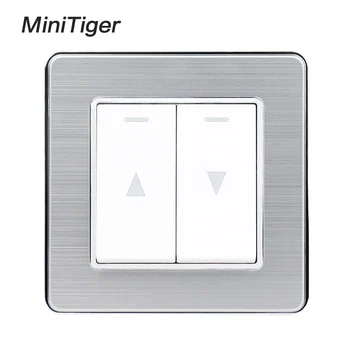 Minitiger Curtain Switch Wall Switch For Electric Curtain Lifting Equipment Stainless Steel Panel
Minitiger Curtain Switch Wall Switch For Electric Curtain Lifting Equipment Stainless Steel Panel