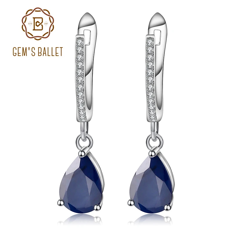 Gem's Ballet 5.05Ct Natural Blue Sapphire Gemstone Drop Earrings 925 Sterling Silver Fine Jewelry For Women Wedding
Gem's Ballet 5.05Ct Natural Blue Sapphire Gemstone Drop Earrings 925 Sterling Silver Fine Jewelry For Women Wedding