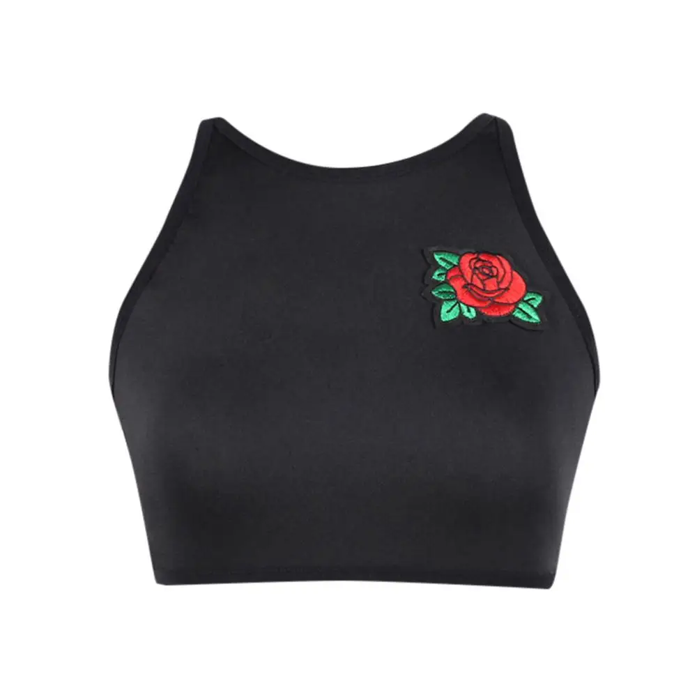 Sexy Crop Top Women Embroidery Flower Black Crop Top Push Up Tank Tops Bustier Vest Tank O Neck Mujer Verano 2019 High Quali TT3
Sexy Crop Top Women Embroidery Flower Black Crop Top Push Up Tank Tops Bustier Vest Tank O Neck Mujer Verano 2019 High Quali TT3