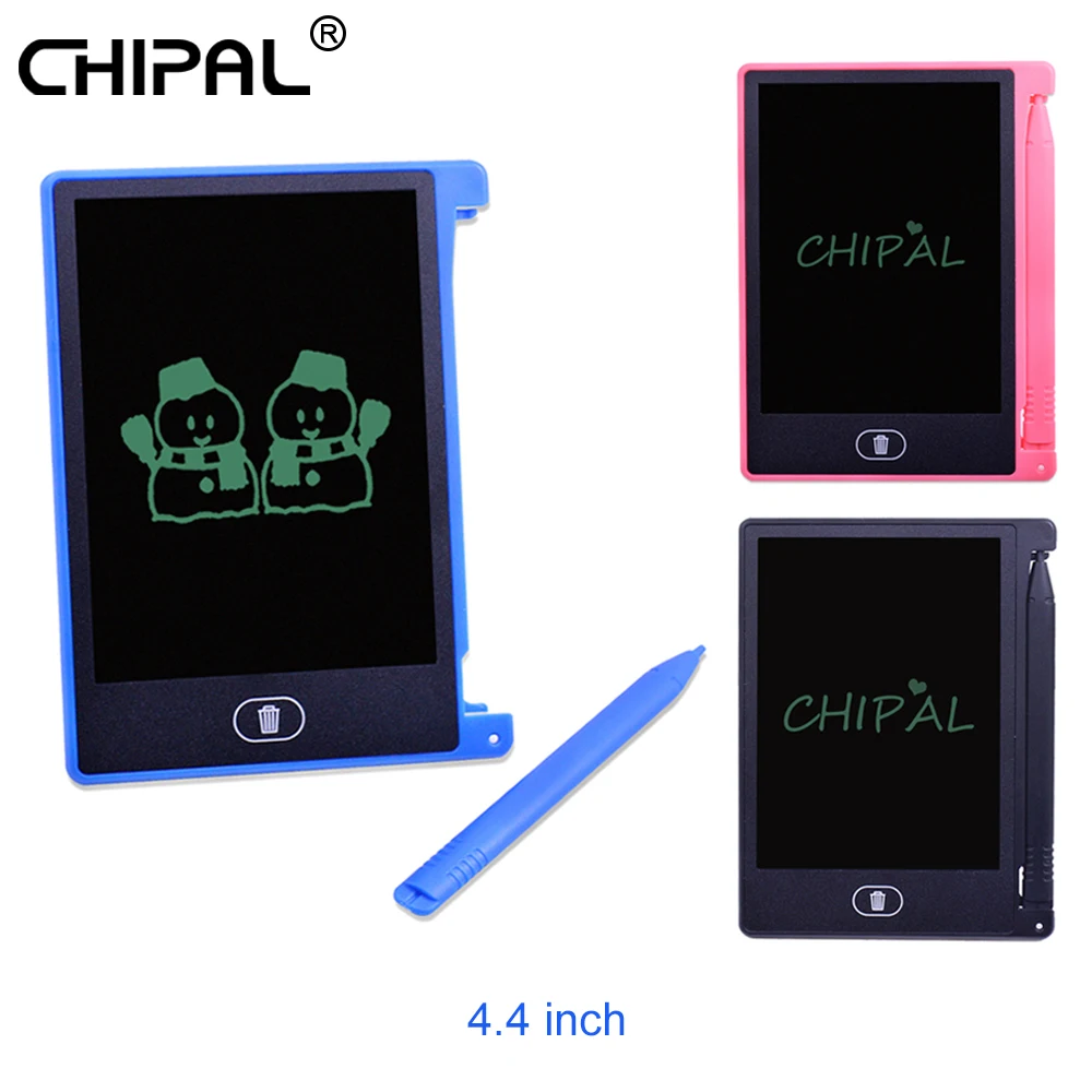 CHIPAL 4.4" Super MINI Smart LCD Writing Tablet Electronic Notepad Drawing Graphics Tablet Board with Stylus Pen Handwriting Pad
CHIPAL 4.4" Super MINI Smart LCD Writing Tablet Electronic Notepad Drawing Graphics Tablet Board with Stylus Pen Handwriting Pad